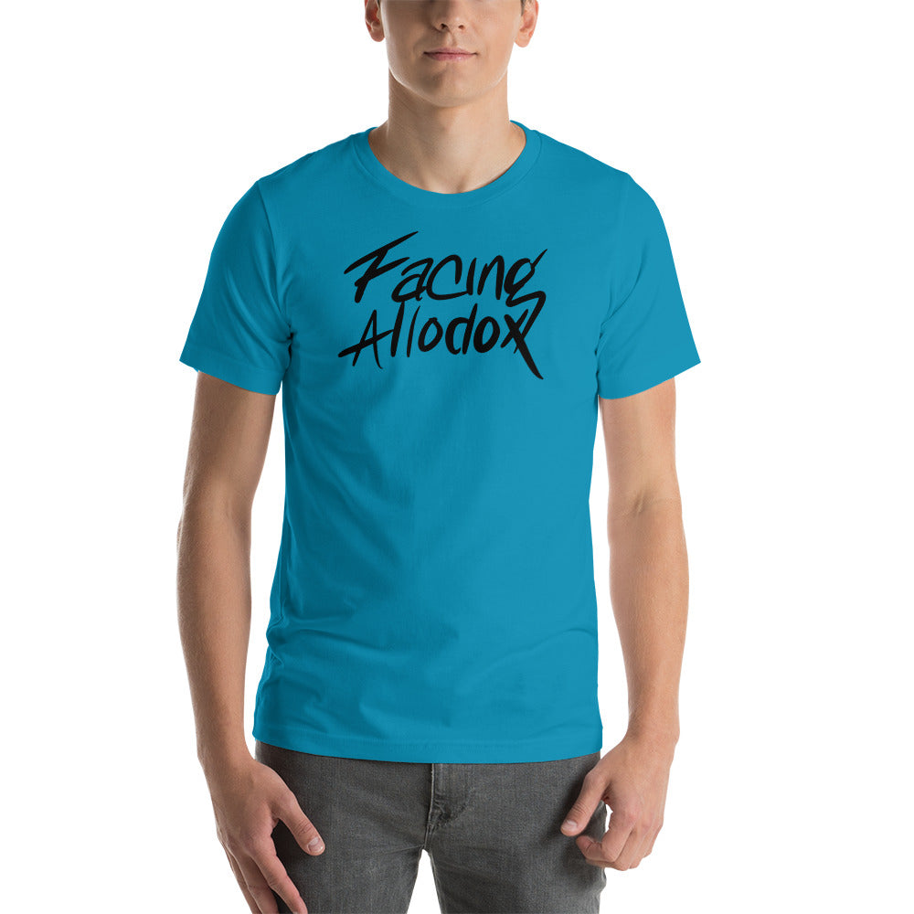 Facing Allodox Unisex T-Shirt (Black Print)